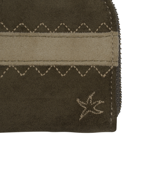 TCM starfish zigzag card wallet (khaki)