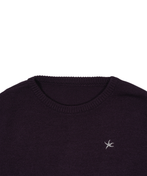 TCM starfish mini logo knit (purple)