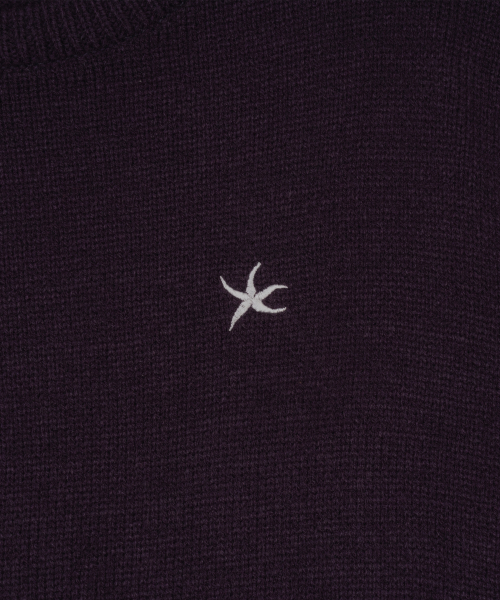 TCM starfish mini logo knit (purple)