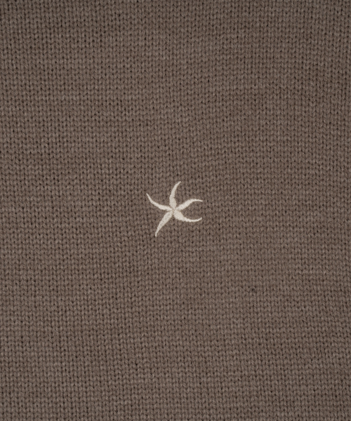 TCM starfish mini logo knit (brown)