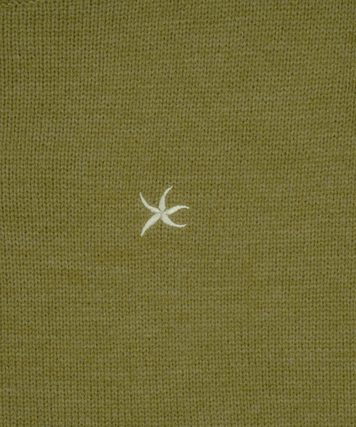 TCM starfish mini logo knit (olive)