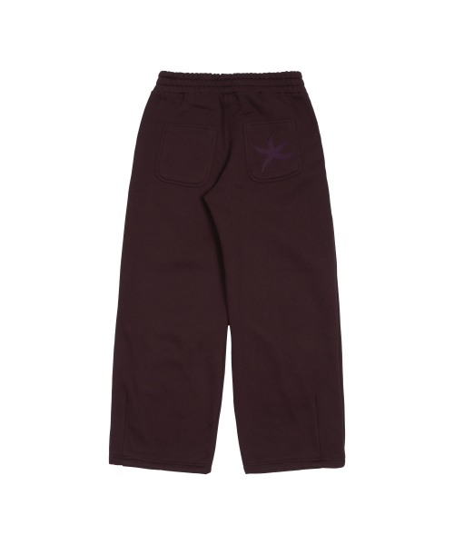TCM starfish sweat pants (burgundy)