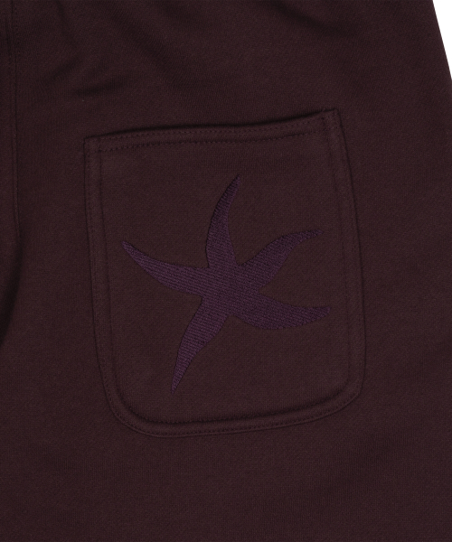 TCM starfish sweat pants (burgundy)