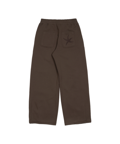 TCM starfish sweat pants (brown)