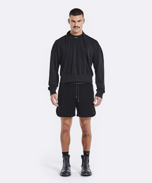 Shawl longsleeve - black