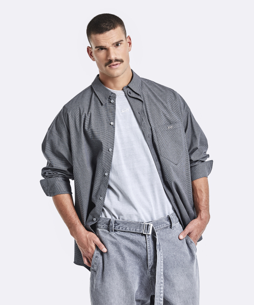 Diagonal shirt - grey
