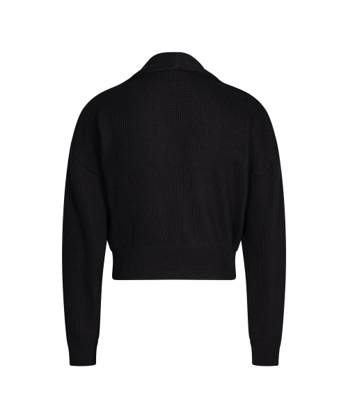 Shawl knit - black