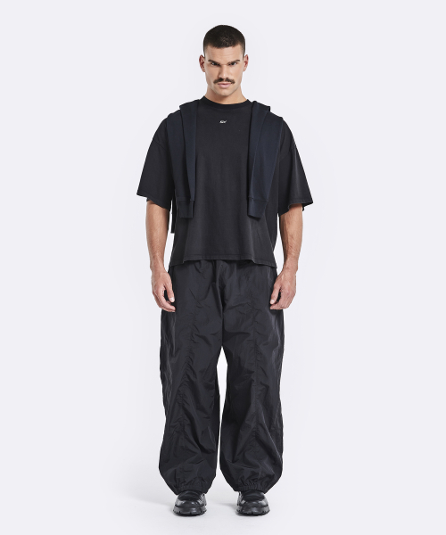 Shawl t-shirt - black