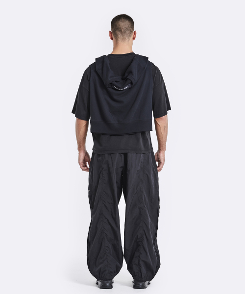 Shawl t-shirt - black