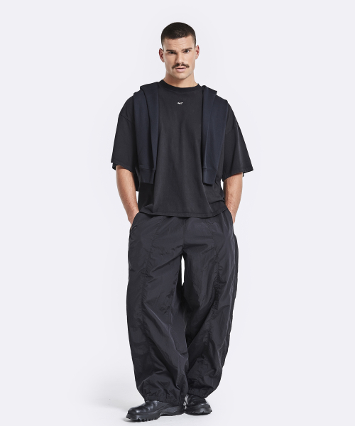 Shawl t-shirt - black