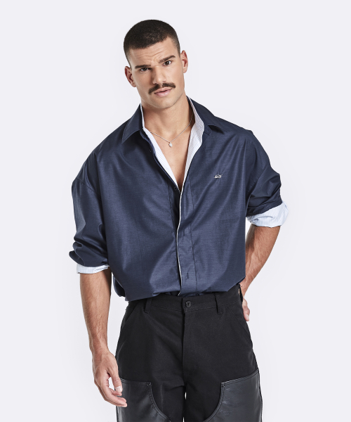 Layered shirt - navy