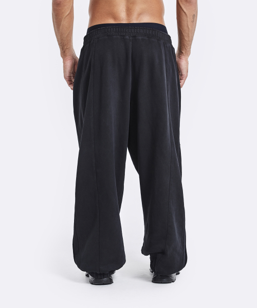 Track sweatpants - washed black
