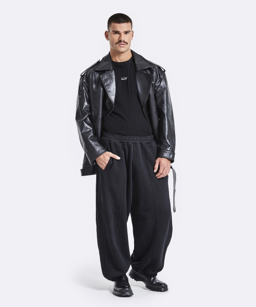 Track sweatpants - washed black