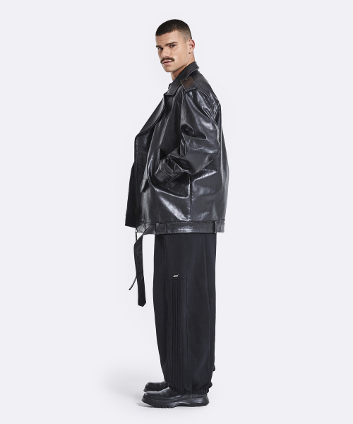 Track sweatpants - washed black