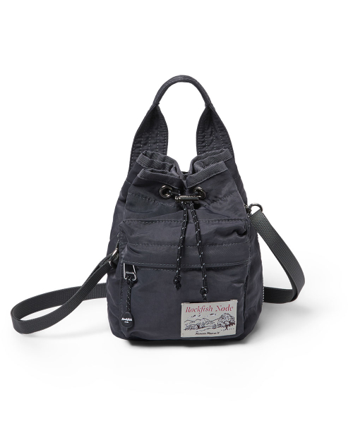 NYLON DRAWSTRING MINI BAG - 2 colors