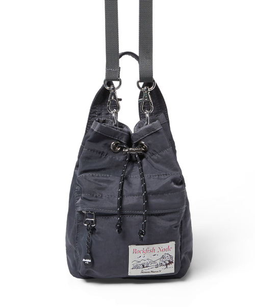 NYLON DRAWSTRING MINI BAG - 2 colors