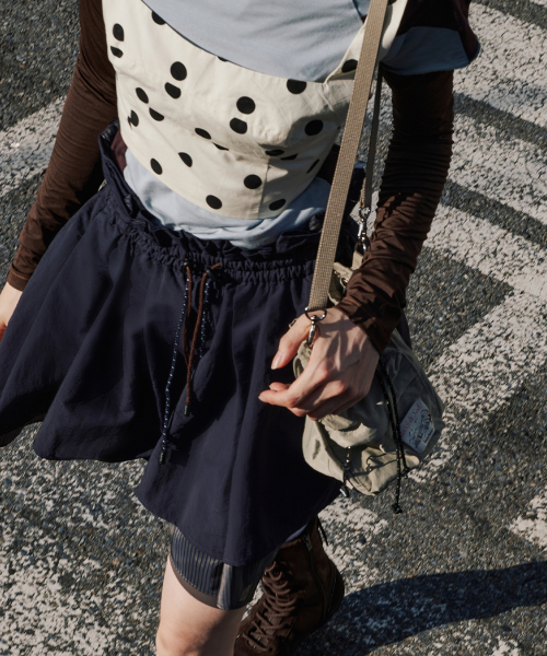 NYLON DRAWSTRING MINI BAG - 2 colors