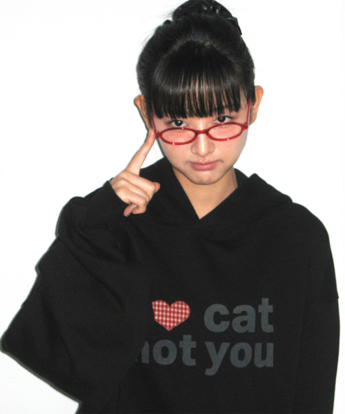 I LOVE CAT NOT YOU CAT EAR HOODIE