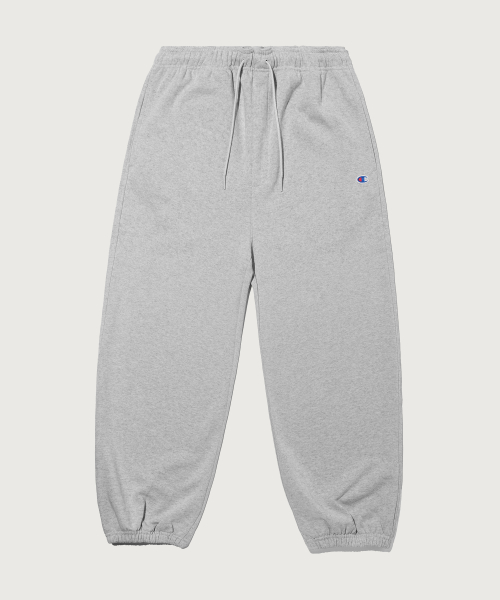 C로고 와이드핏 스웨트 조거 팬츠 Grey