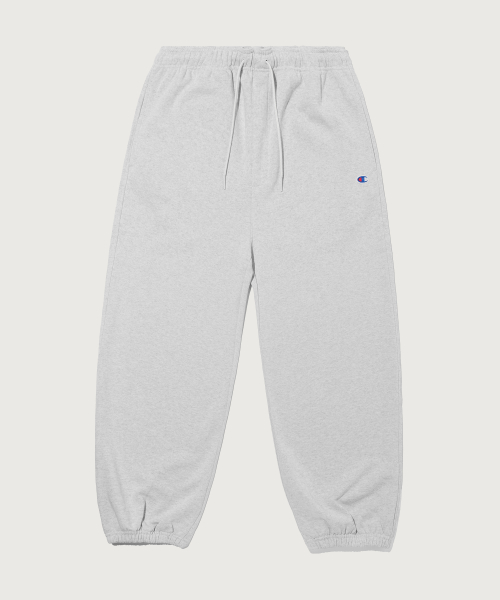 C로고 와이드핏 스웨트 조거 팬츠 Light Grey