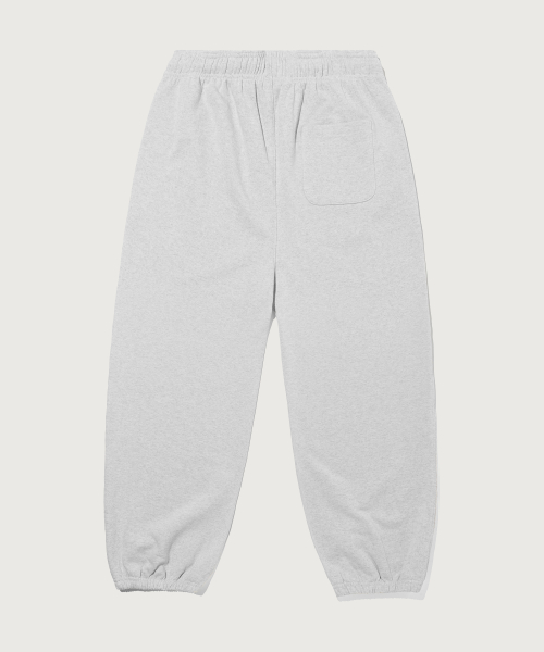 C로고 와이드핏 스웨트 조거 팬츠 Light Grey