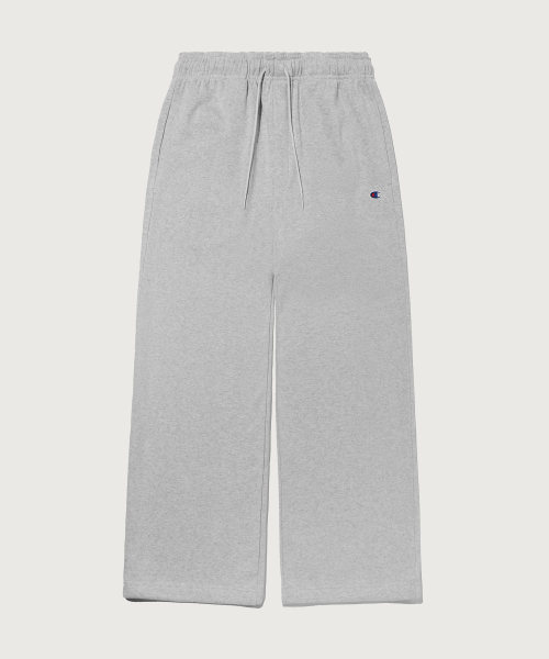 C로고 와이드핏 스웨트 팬츠 Grey