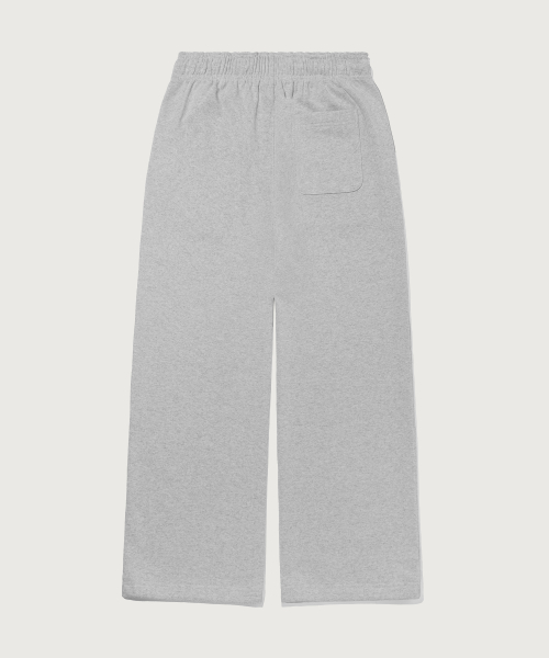 C로고 와이드핏 스웨트 팬츠 Grey