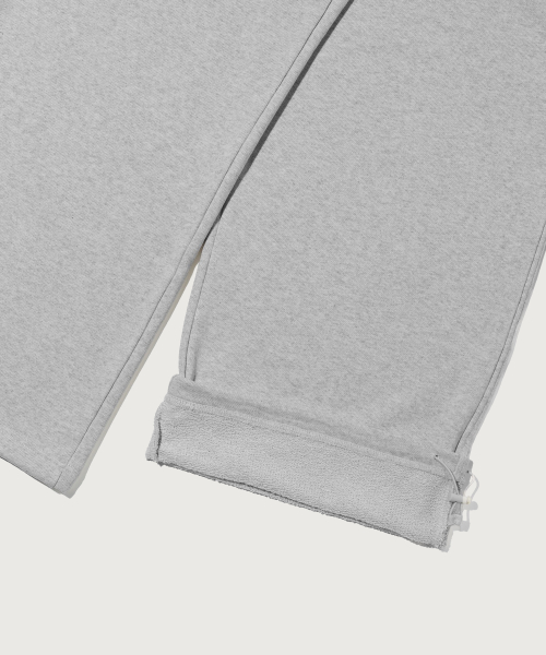 C로고 와이드핏 스웨트 팬츠 Grey