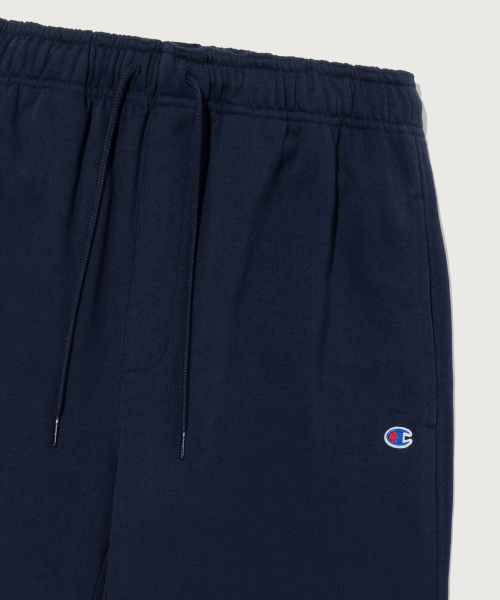 C로고 와이드핏 스웨트 팬츠 Navy