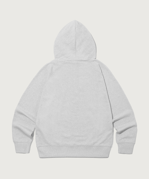 스몰 로고 루즈핏 후드 티셔츠 Light Grey