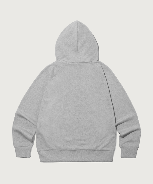 스몰 로고 루즈핏 후드 티셔츠 Grey