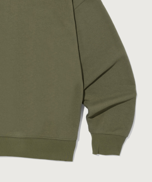 스몰 로고 루즈핏 후드 티셔츠 Khaki