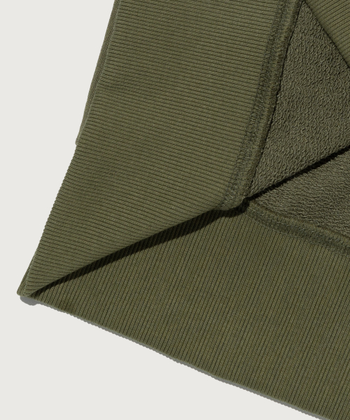 스몰 로고 루즈핏 후드 티셔츠 Khaki