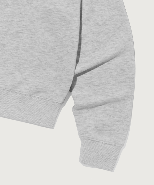 여성 스몰 로고 레귤러핏 스웨트셔츠 Grey