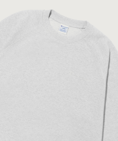 스몰 로고 루즈핏 스웨트셔츠 Light Grey
