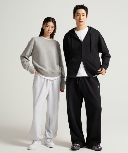 스몰 로고 루즈핏 스웨트셔츠 Grey