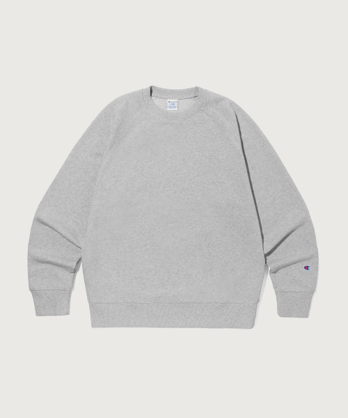 스몰 로고 루즈핏 스웨트셔츠 Grey