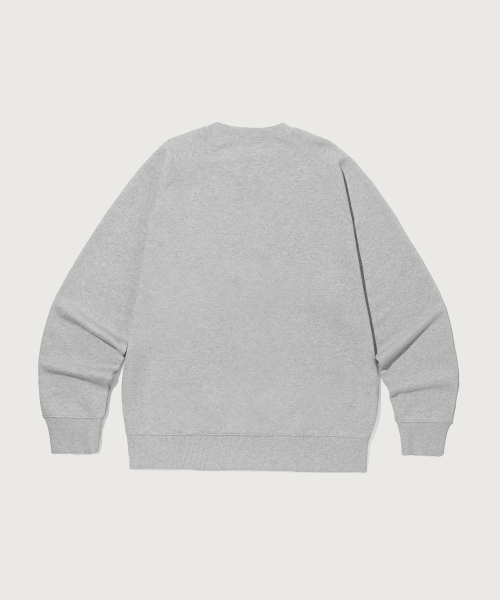 스몰 로고 루즈핏 스웨트셔츠 Grey