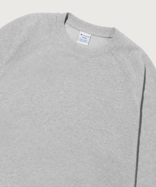 스몰 로고 루즈핏 스웨트셔츠 Grey