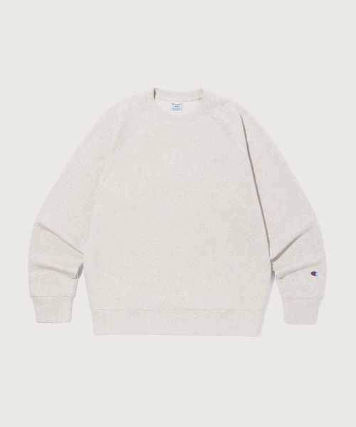 스몰 로고 루즈핏 스웨트셔츠 Oatmeal
