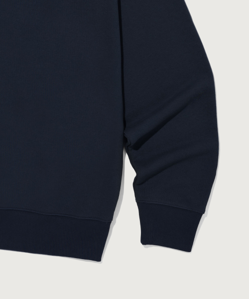 스몰 로고 루즈핏 스웨트셔츠 Navy