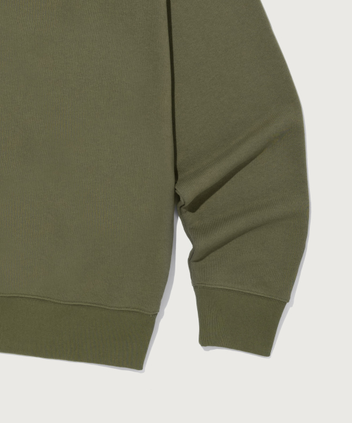 스몰 로고 루즈핏 스웨트셔츠 Khaki