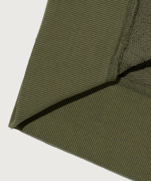 스몰 로고 루즈핏 스웨트셔츠 Khaki