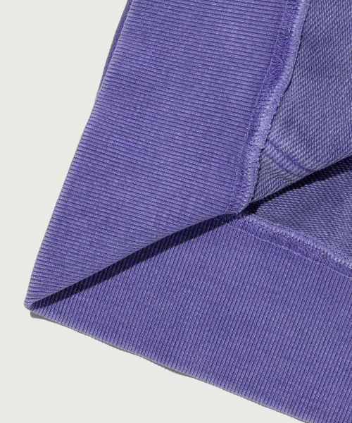 C로고 피그먼트 오버핏 스웨트셔츠 Purple