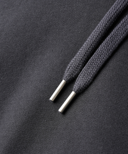 Daycut Crop Overfit Hood Zip Up Charcoal KJHD2650