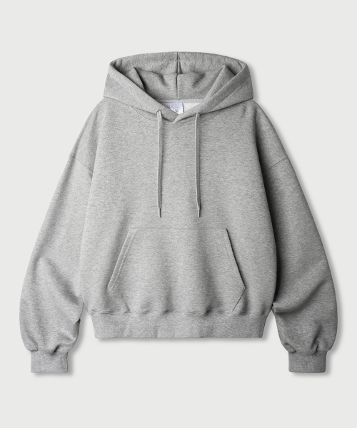 Daycut Crop Overfit Hoodie Gray KJHD2649