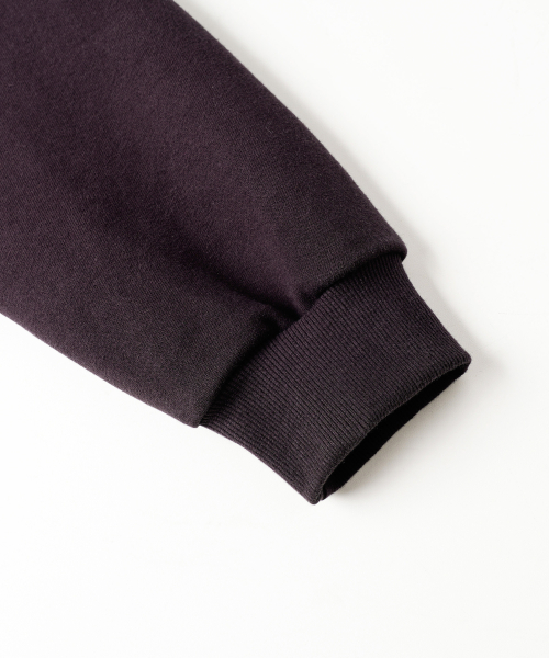 Daycut Crop Overfit Hoodie Darkpurple KJHD2649