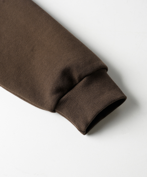Daycut Crop Overfit Hoodie Brown KJHD2649