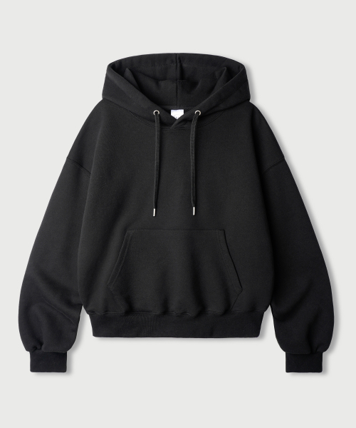 Daycut Crop Overfit Hoodie Black KJHD2649