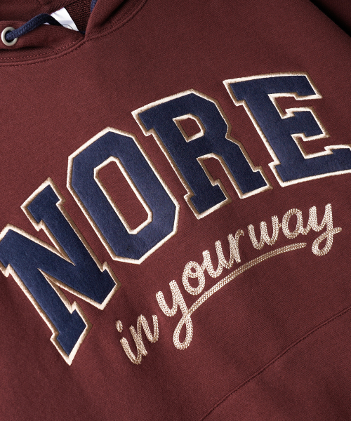 Nore Overfit Hoodie Burgundy KJHD2661